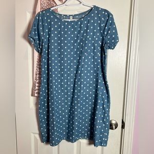 Polka dot comfortable dress